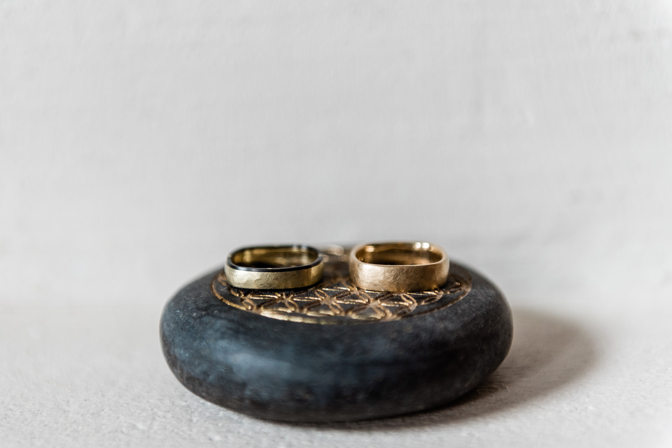 Two male wedding rings at a wedding in Amsterdam