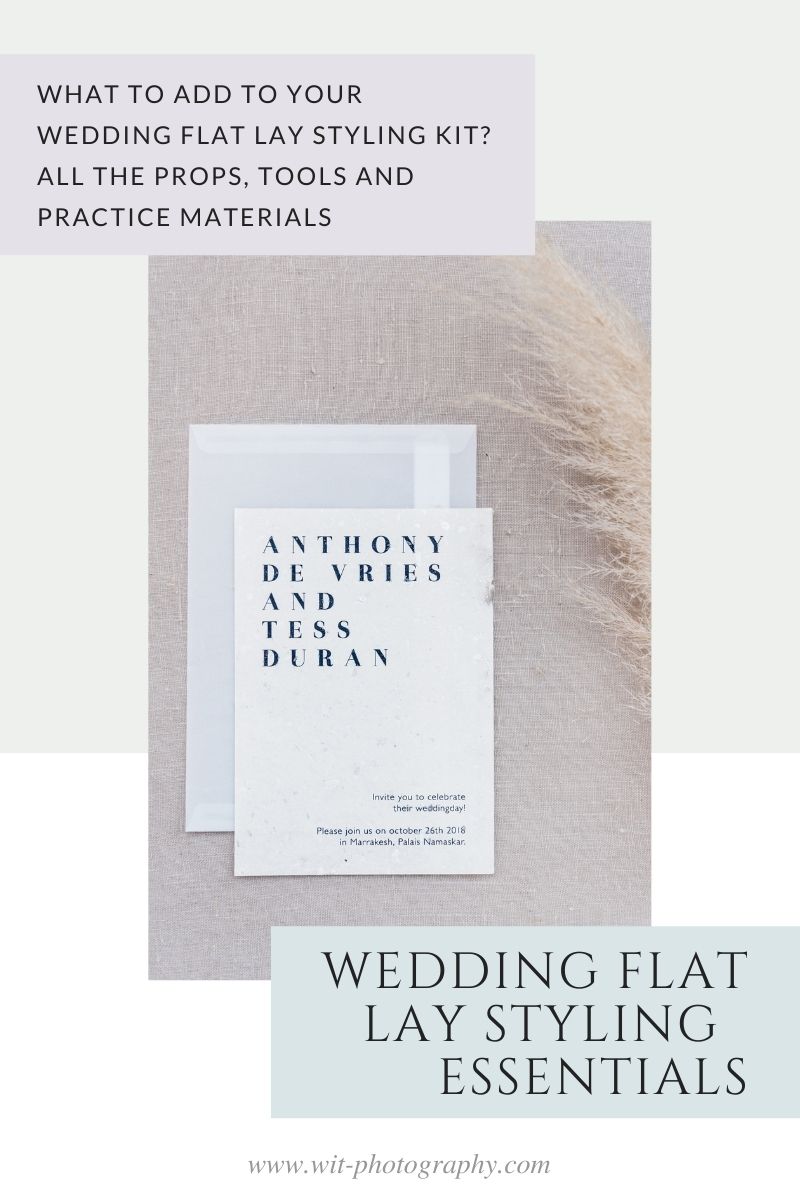 wedding flat lay styling kit must-haves list